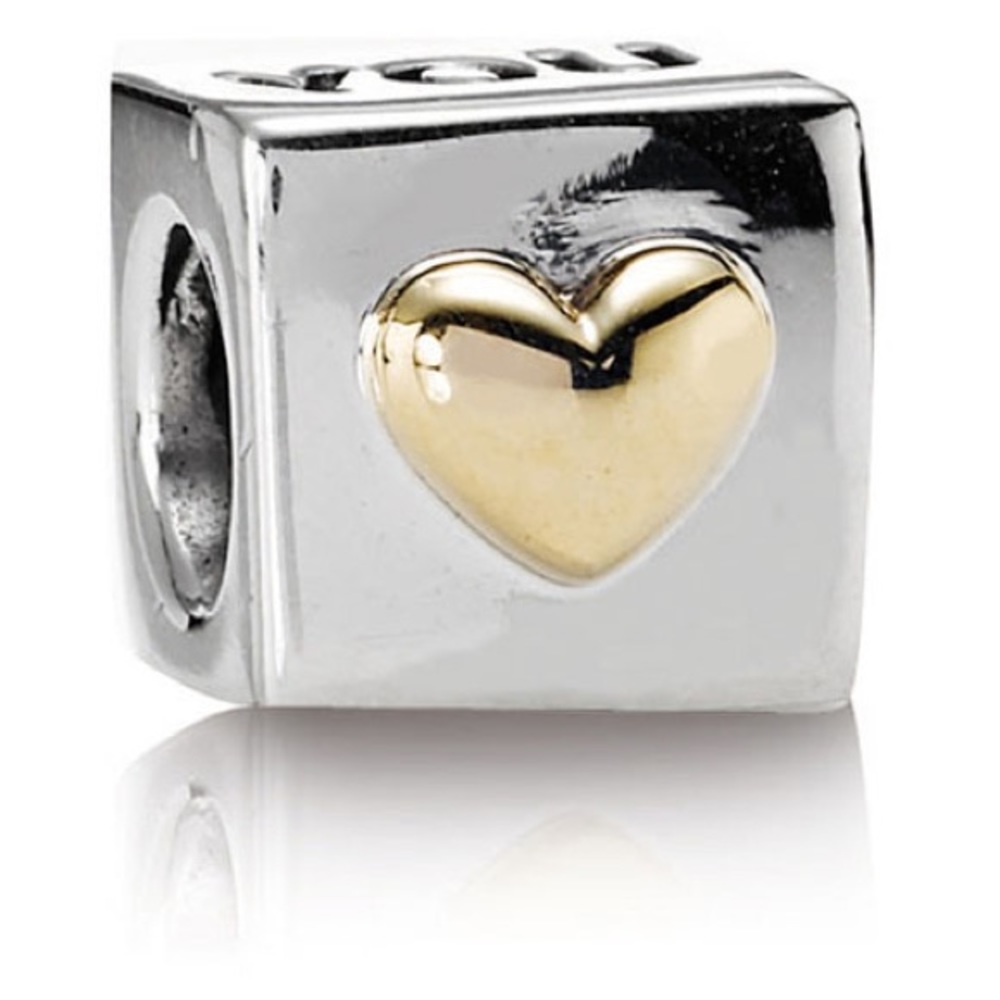 PANDORA Charm with 14k Gold Heart